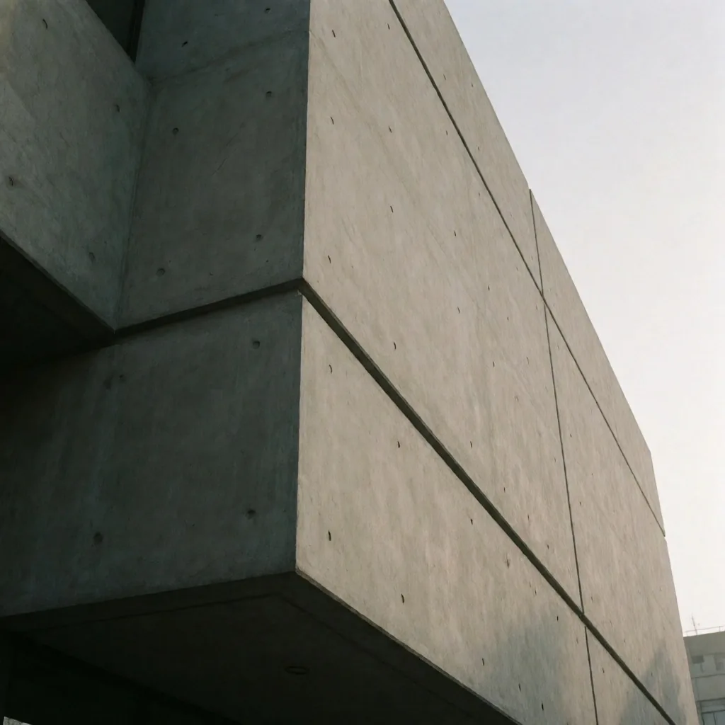 Detalle arquitectónico de concreto en Miraflores